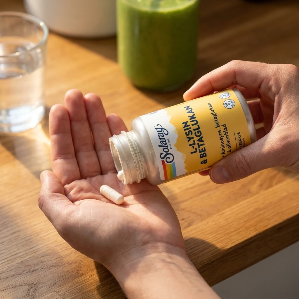 Test af Solaray L-Lysin & BetaGlucan