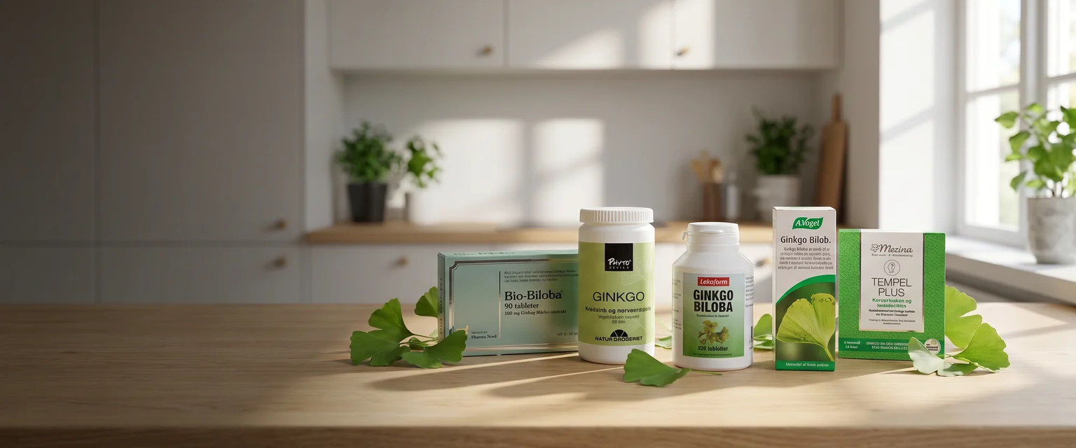 Ginkgo Biloba bedst i test 2026 til hukommelse og kredsløb 🌿