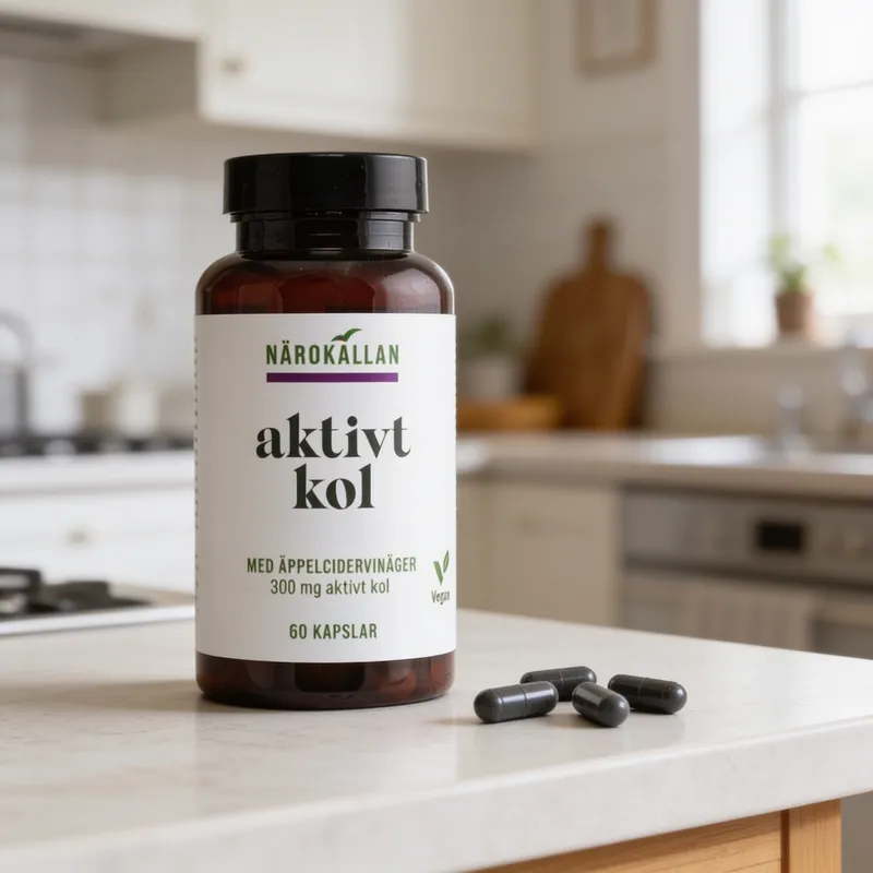 Test af Närokällan Aktivt Kul + Æblecidereddike