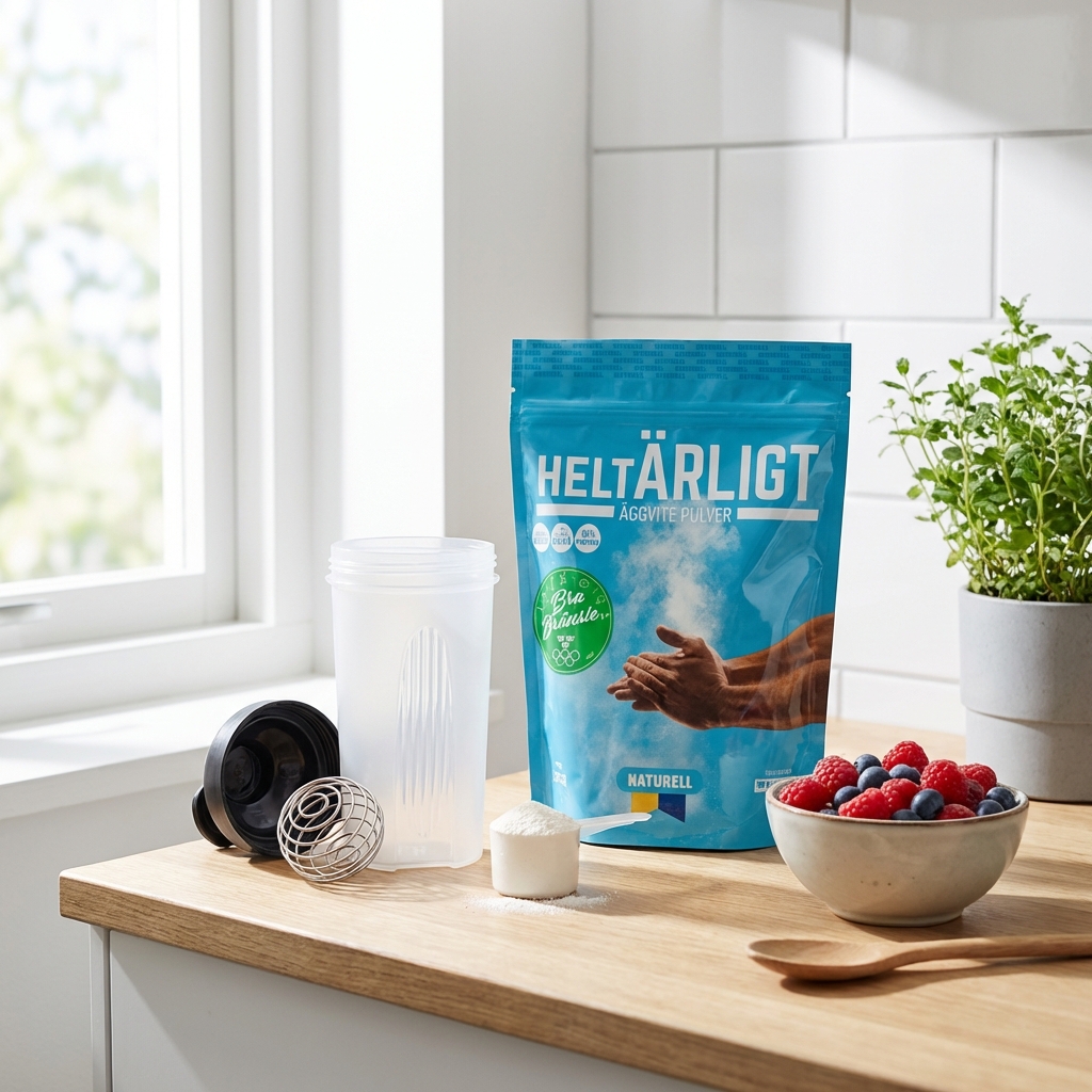 Test af Helt Ärligt Æggehvidepulver