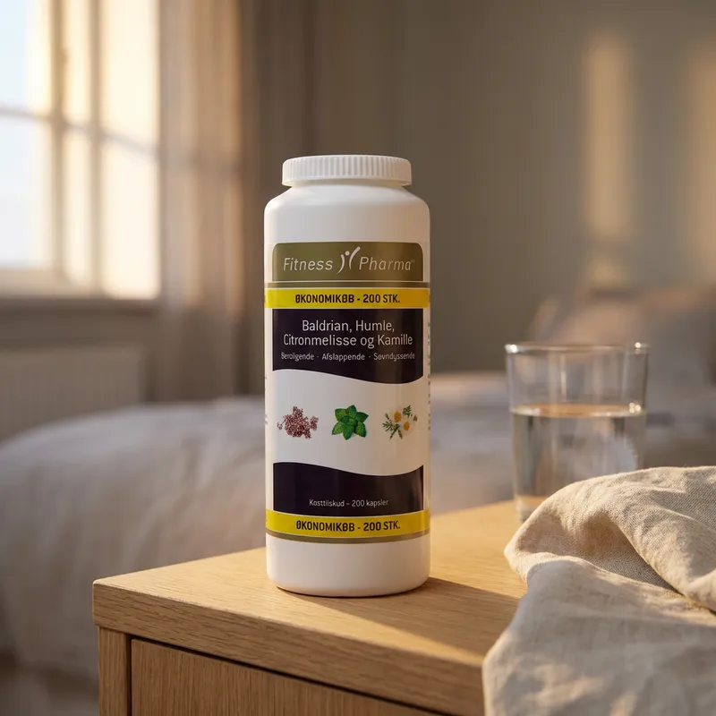 Test af Fitness Pharma Baldrian, Humle, Citronmelisse og Kamille