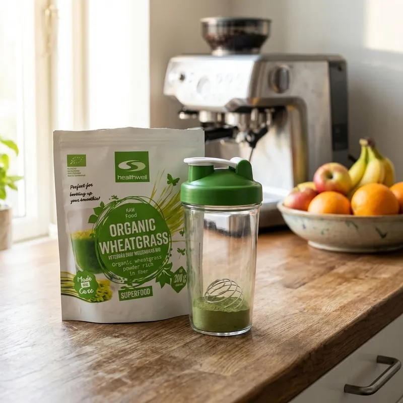 Test af Healthwell Hvedegræs ØKO