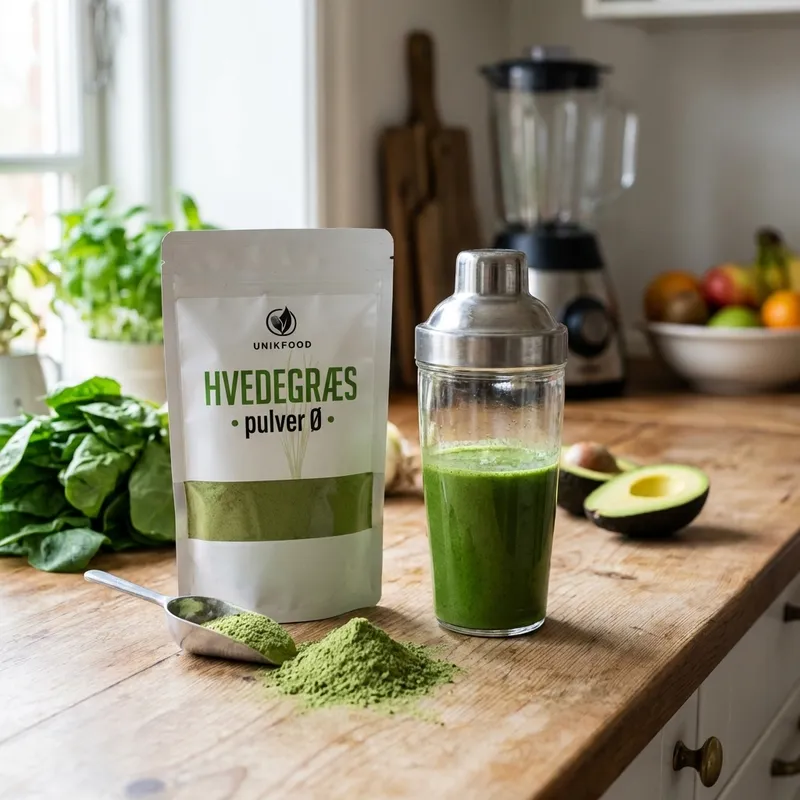 Test af Unik Food Hvedegræs pulver Ø