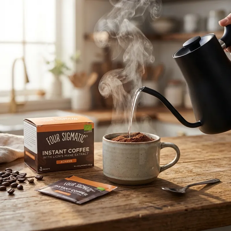 Test af Rå Hygge Lions Mane Svampeekstrakt Pulverform
