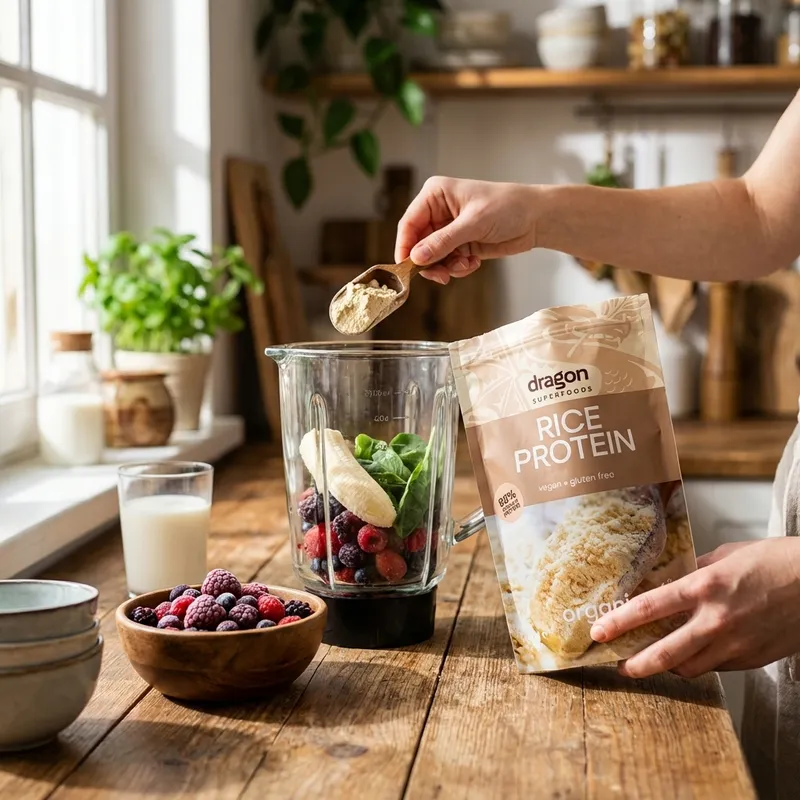 Test af Dragon Superfoods Risprotein 83% protein Ø