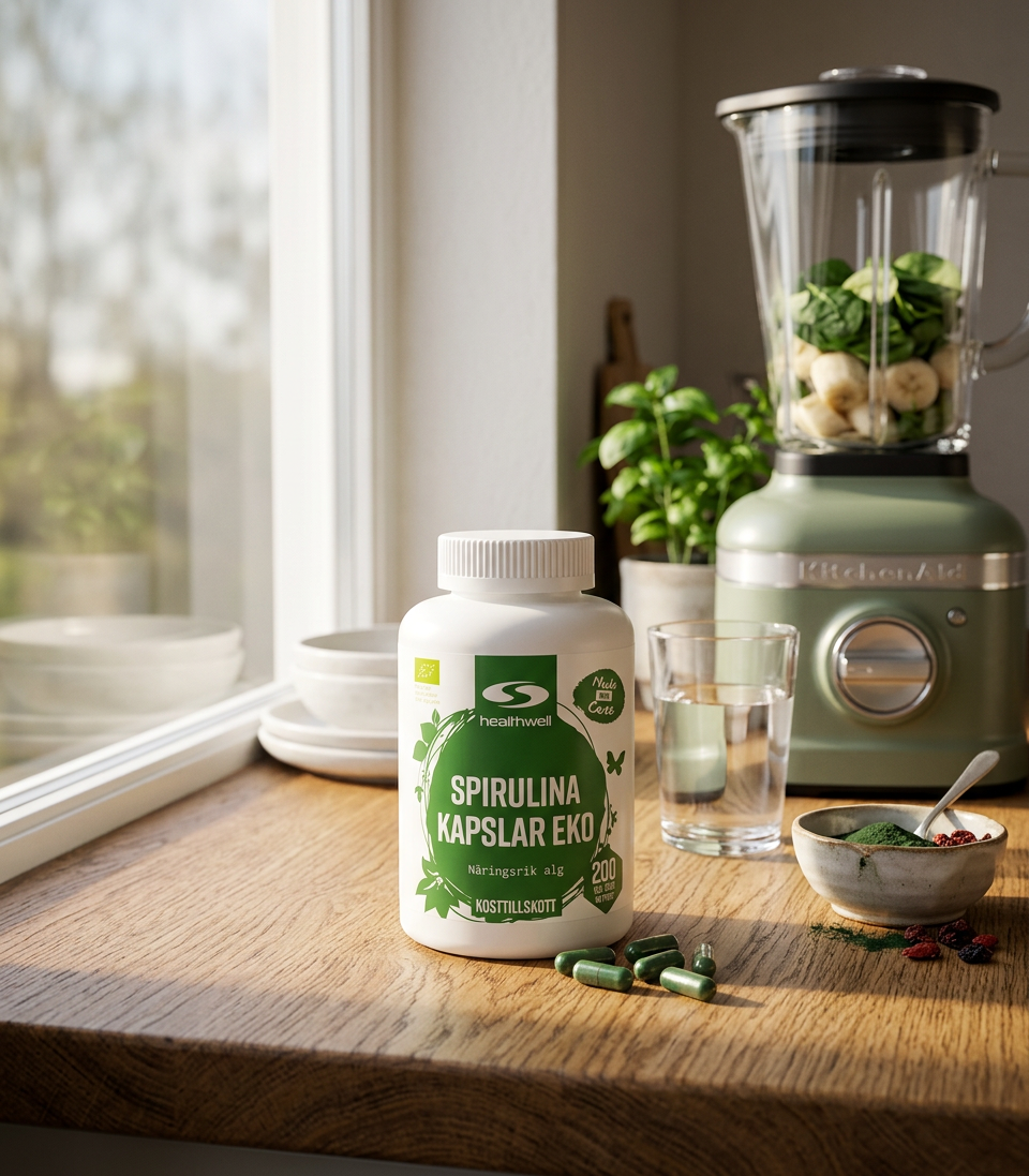 Test af Healthwell Spirulina Kapsler ØKO