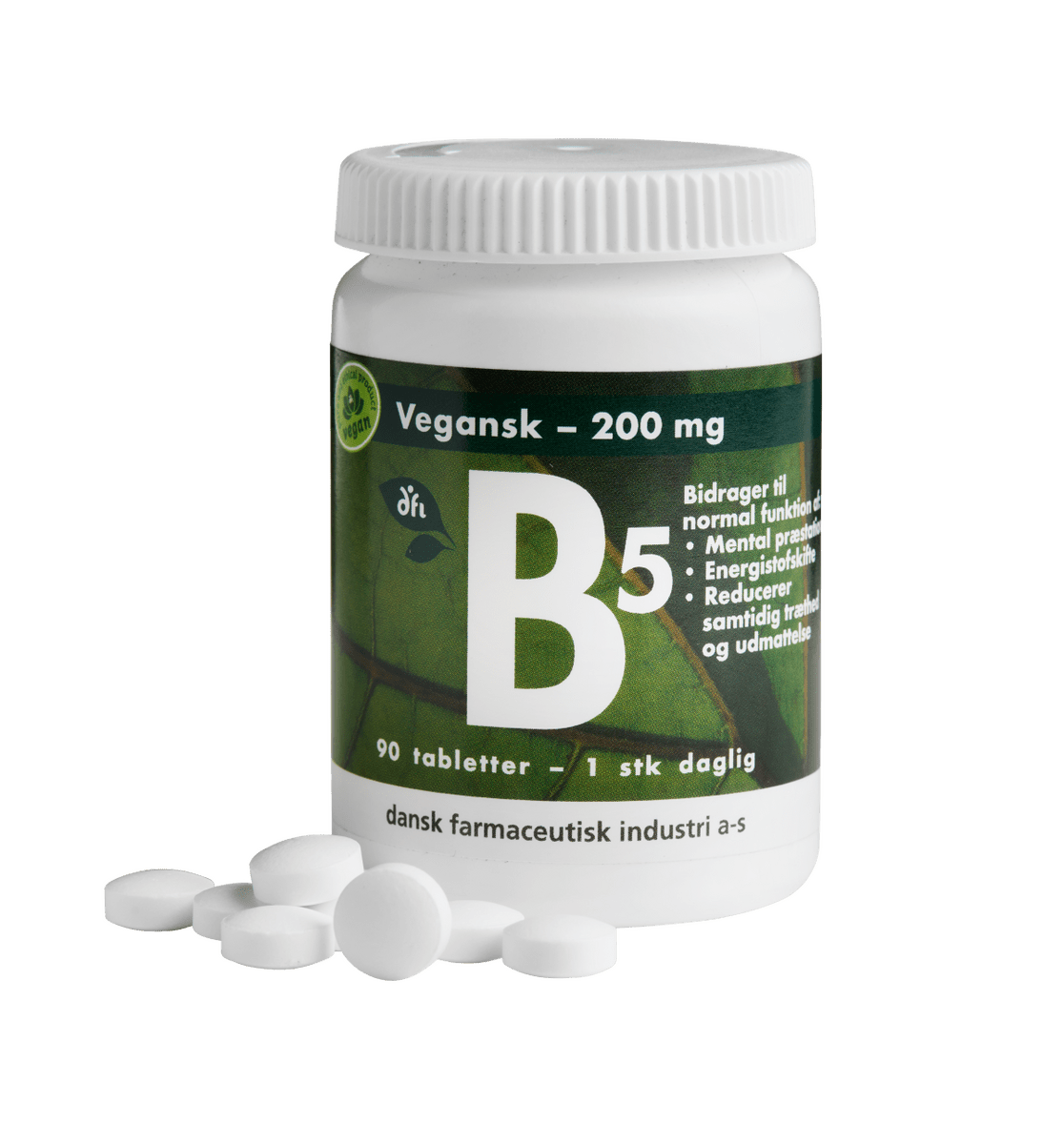 B5-vitamin, 200 mg