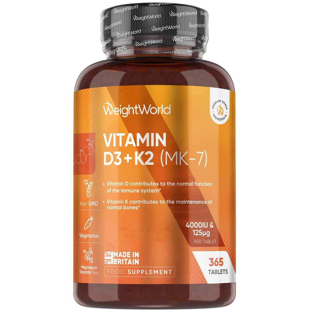 Weight World Vitamin D3 + K2 Tabletter