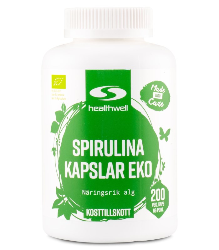 Healthwell Spirulina Kapsler ØKO