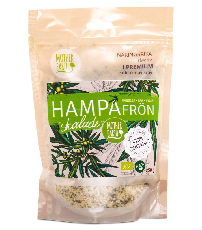 Mother Earth Afskallede Hampefrø RAW & ØKO