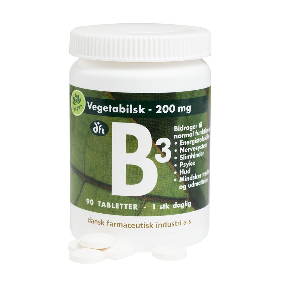 B3-vitamin, 200 mg