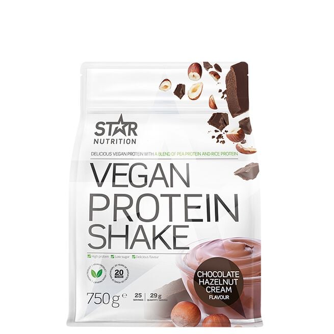 Star Nutrition Vegansk proteinshake Vegansk proteinpulver Chocolate Hazelnut