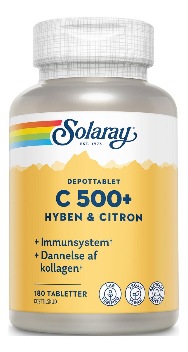 Solaray C500+ Hyben & Citron - 180 depottabl.